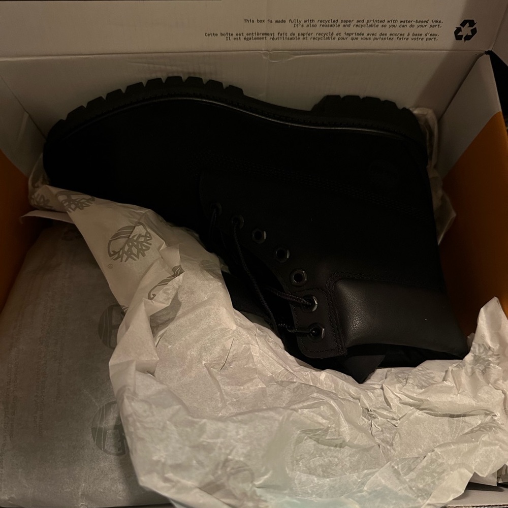 Timberland premium 6in waterproof boot black nubuck